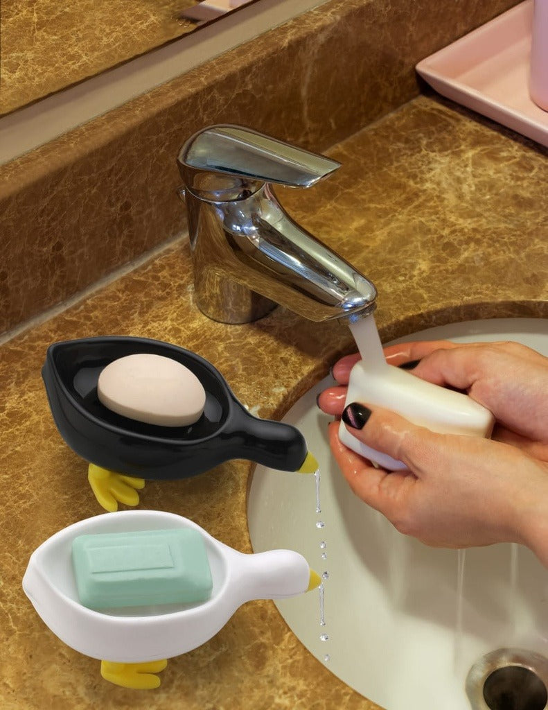 Kinon Duck-Shaped Self-Draining Soap Dish